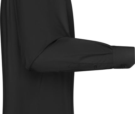 James and Nicholson Heren Longsleeve Poplin Shirt (Zwart)