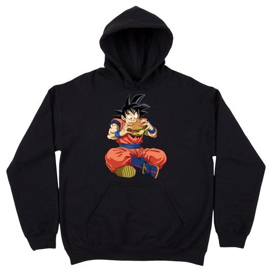 Hoodie Goku burger zwart