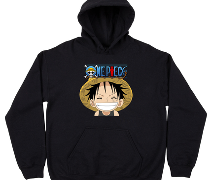 Luffy hoodie zwart One Piece