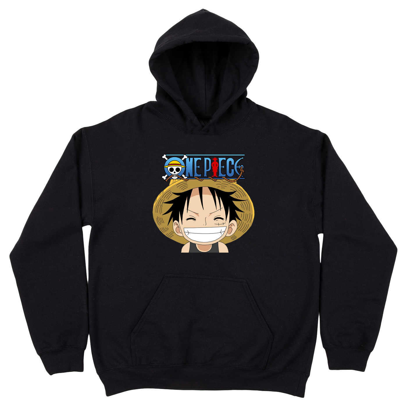 Luffy hoodie zwart One Piece