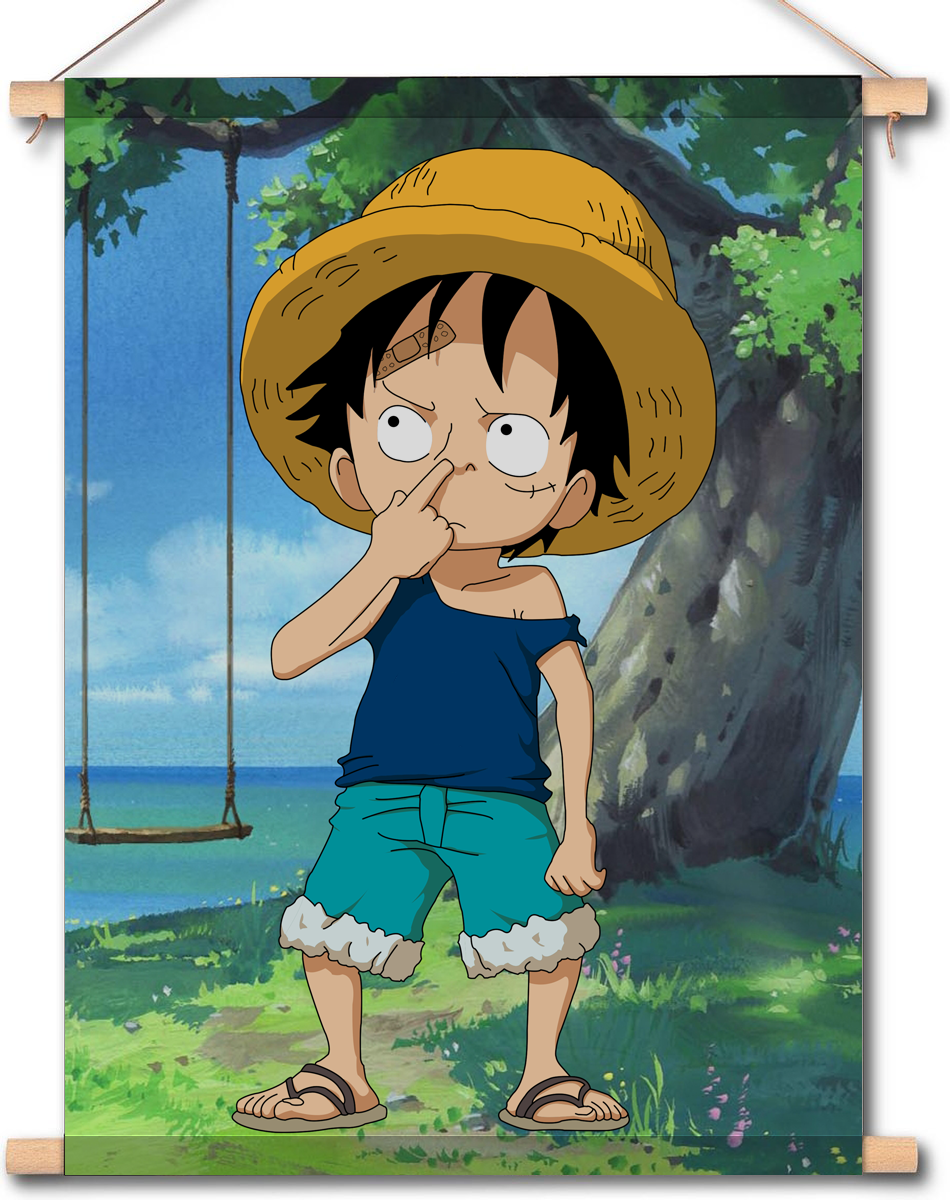 Luffy Nose Wandkleed 60x90